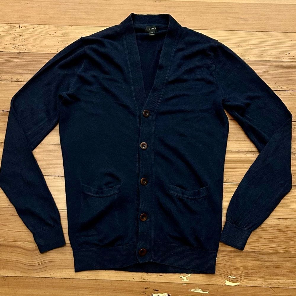 J. Crew European linen cardigan. Size XS.